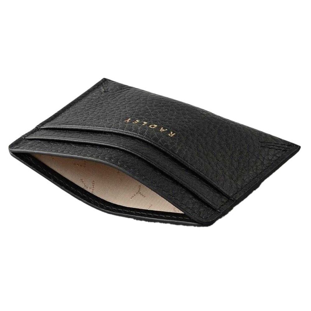 Radley Dukes Place Logo Leather Card Holder / Dark Cherry